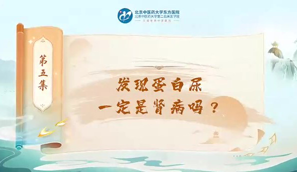 第五集  發(fā)現(xiàn)蛋白尿一定是腎病嗎？